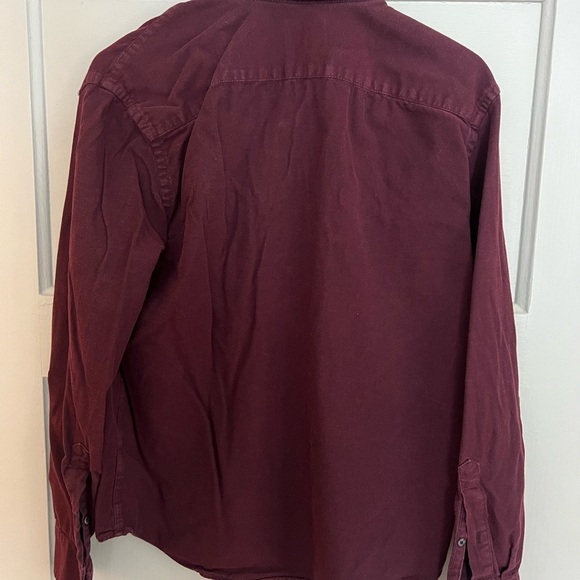 UNTUCKit Maroon 100% Cotton Mens Button Down Shirt In Medium. Casual Preppy - Picture 5 of 6